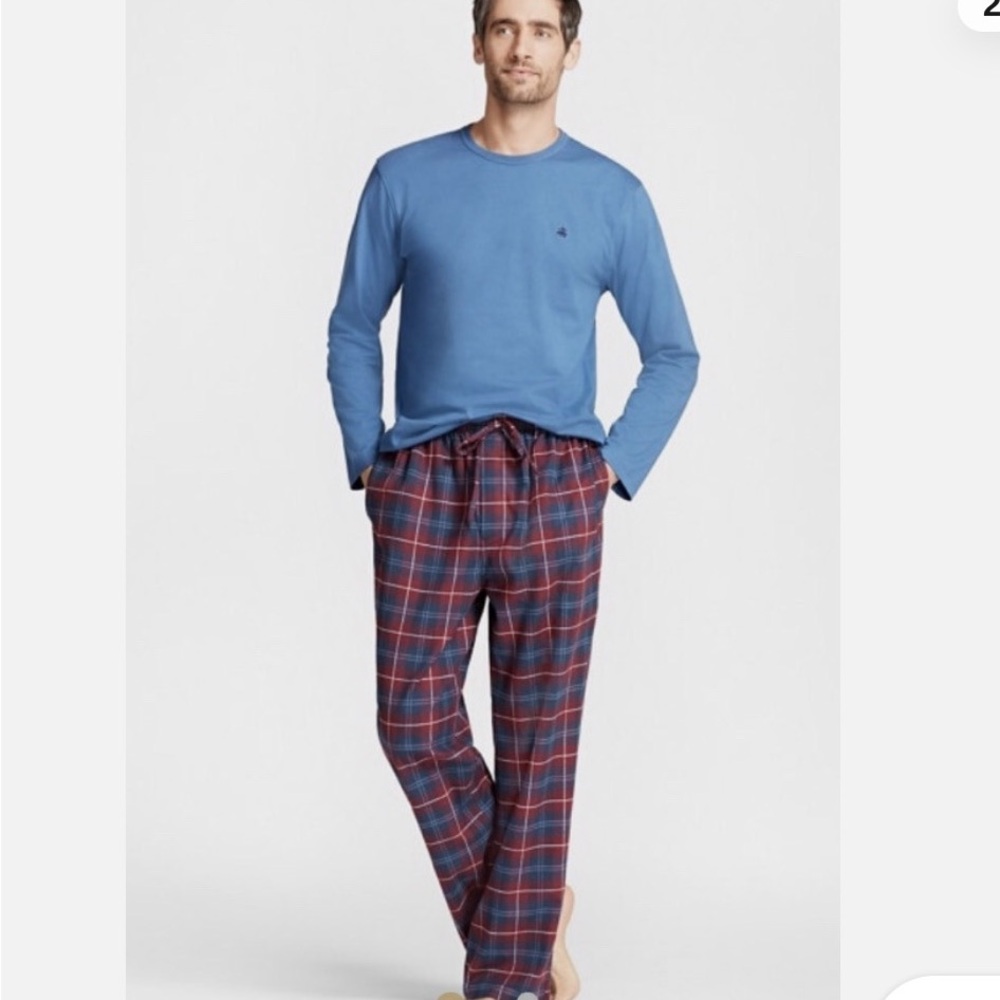 Brooks Brothers Plaid Cotton Pajama Pants